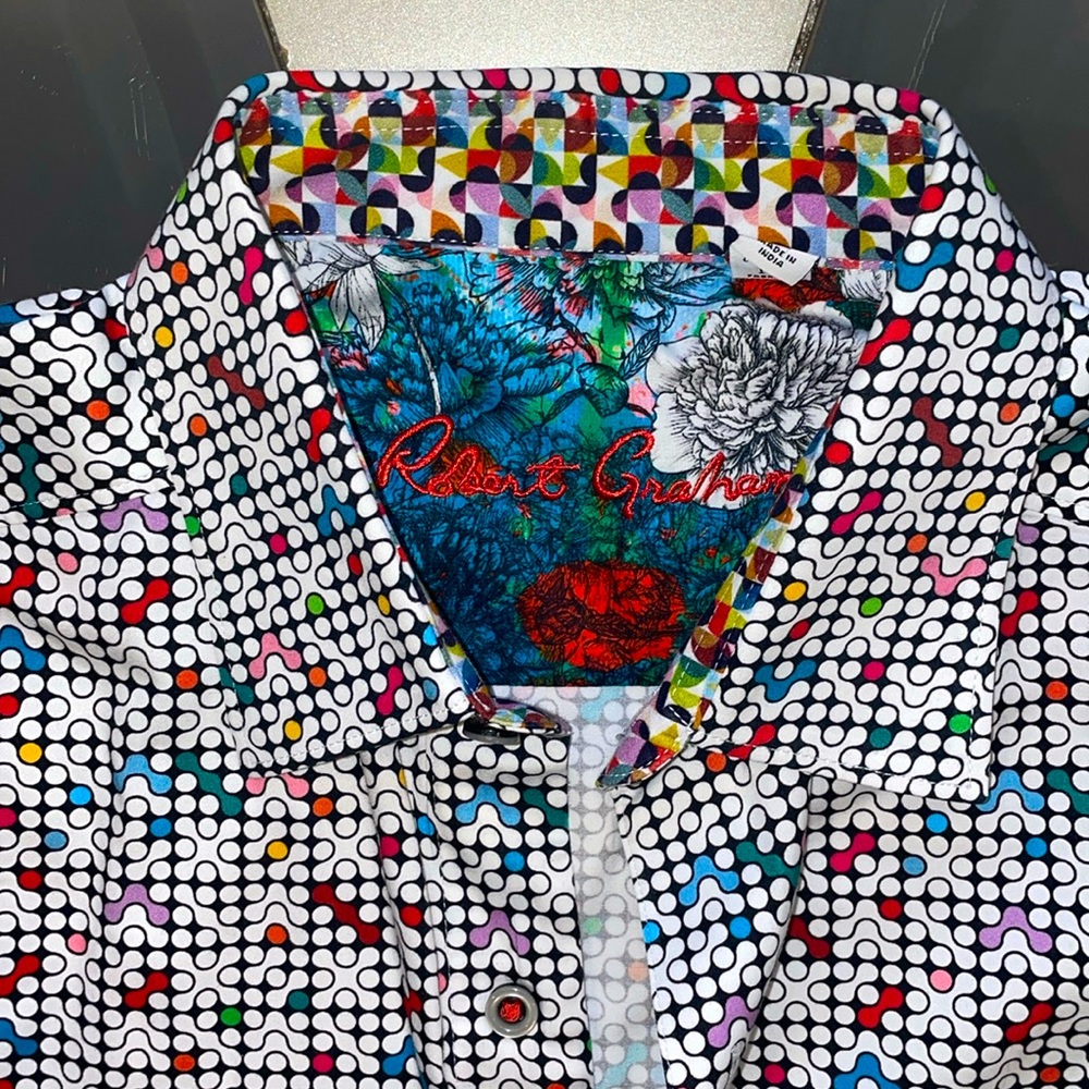 Multicolored Robert Graham Button Down Long Sleev… - image 1